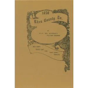 1850 Rhea County, Tennessee Census