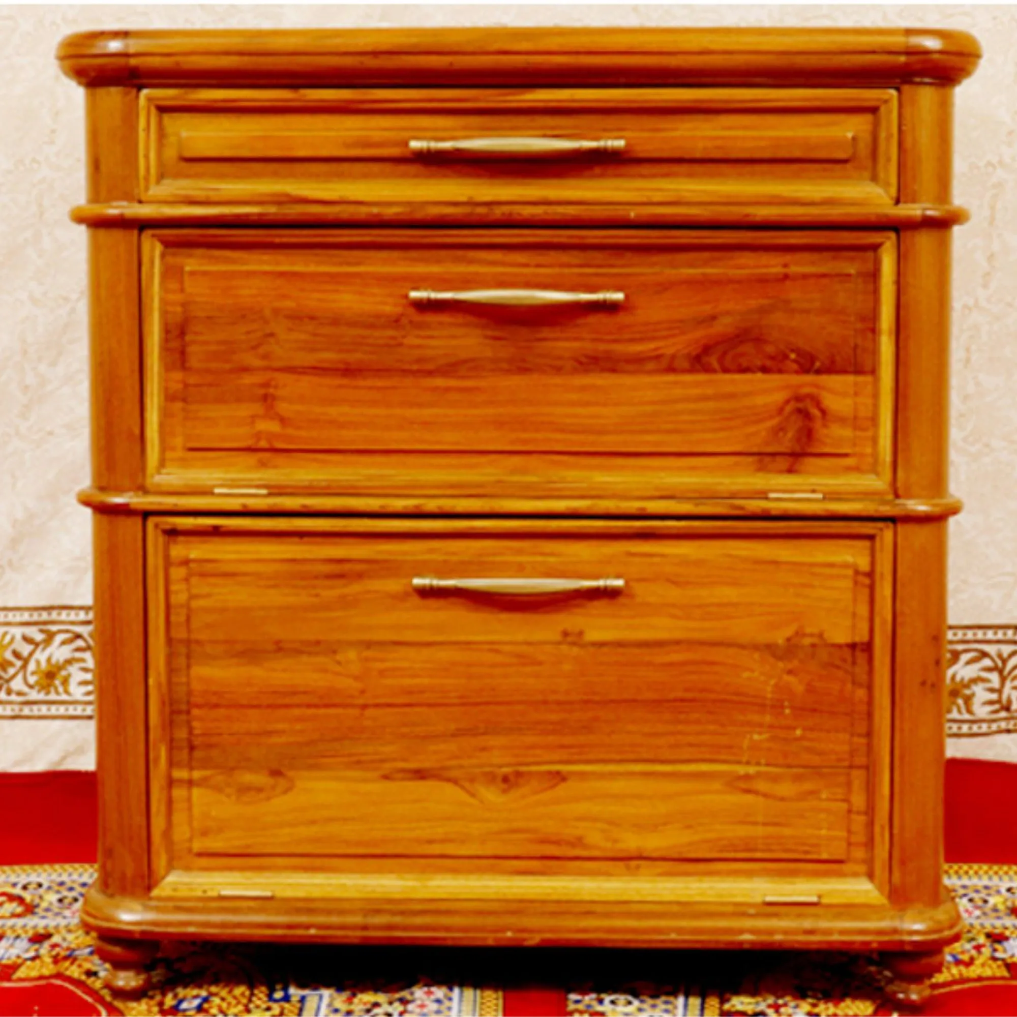 3-Drawer Teak Cabinet