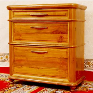 3-Drawer Teak Cabinet