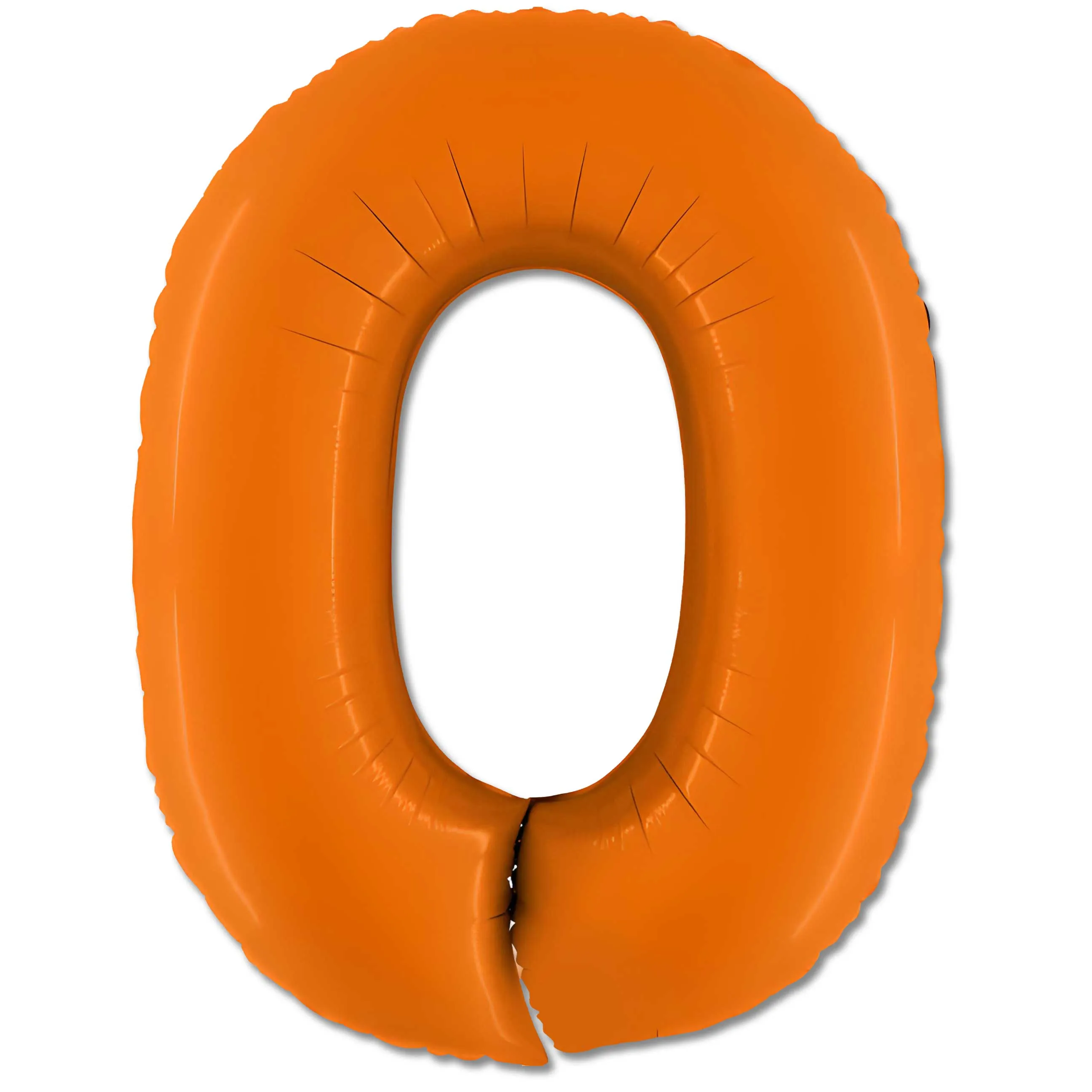 40 inch Number 0 - Orange Balloon