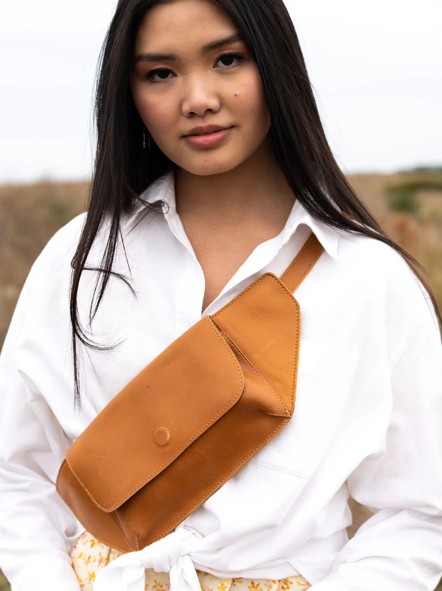 Able Delilah Belt Bag- Cognac