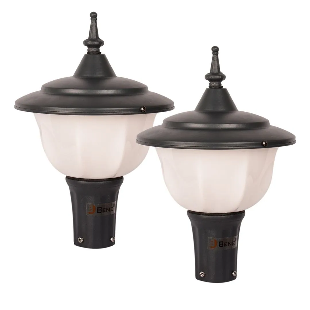 Adam-Style Garden Light 23 Cms (Milky, Grey)