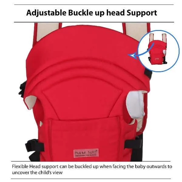 Adjustable Hands-Free 3-in-1 Baby Carrier (Red)