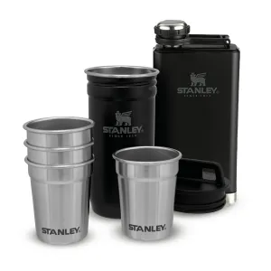 Adventure Pre-Party Shot Glass   Flask Set