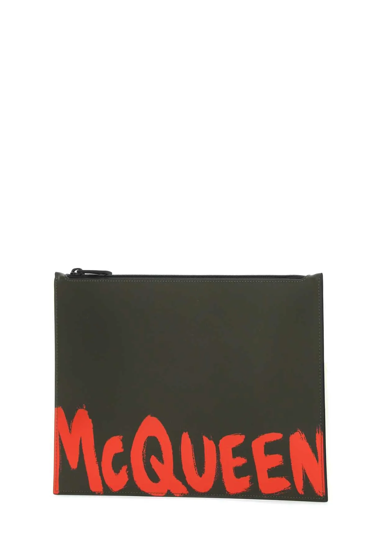 Alexander McQueen Graffiti Logo Print Clutch Bag