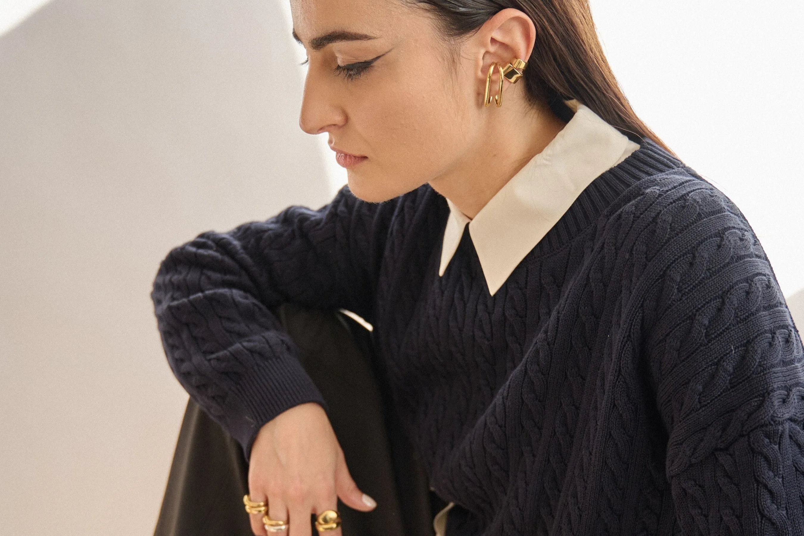Alia Small Gold Cuff