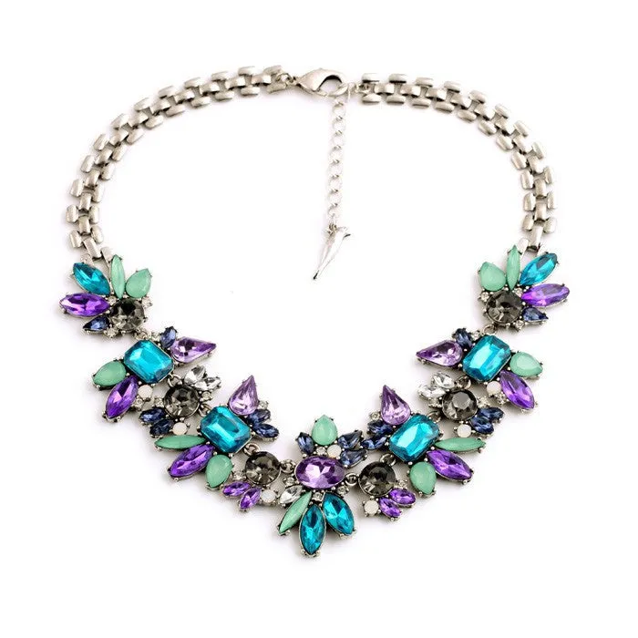 Amethyst & Crystal Necklace