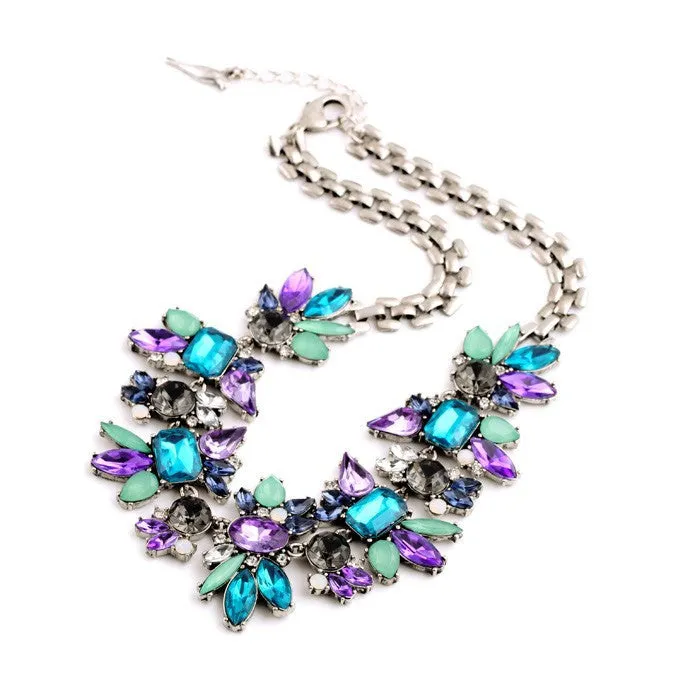 Amethyst & Crystal Necklace