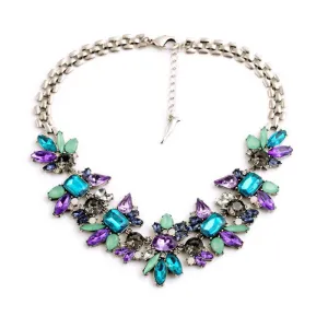 Amethyst & Crystal Necklace