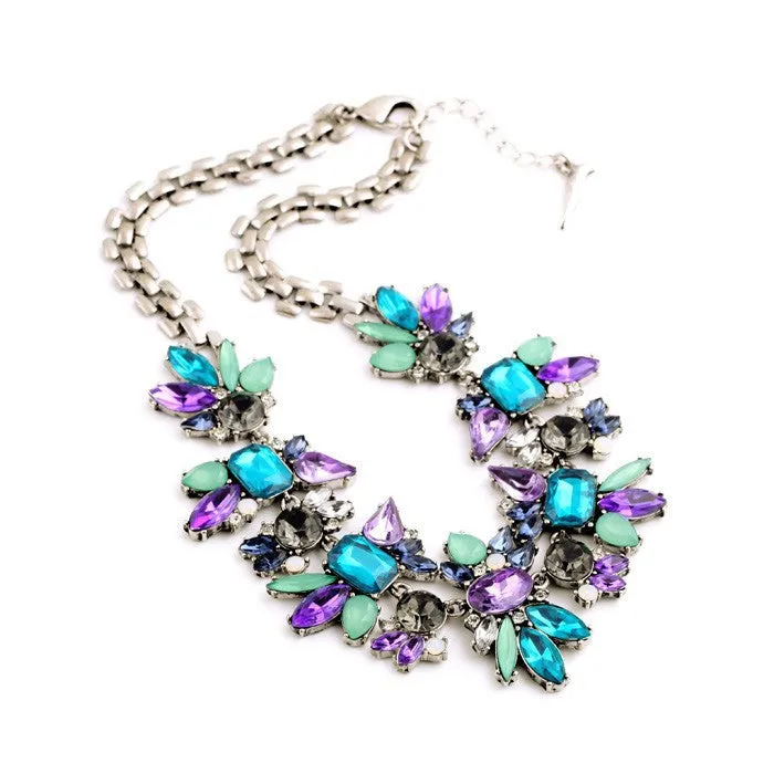 Amethyst & Crystal Necklace