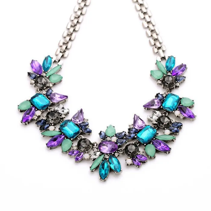 Amethyst & Crystal Necklace
