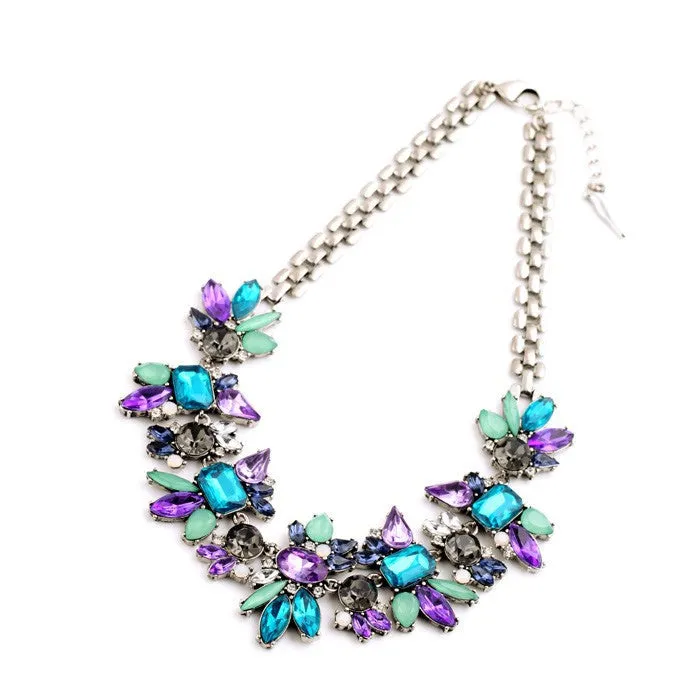 Amethyst & Crystal Necklace