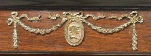 Antique Beds, French Empire Two, Pair, French Style Mahogany Beds, Early 1900s