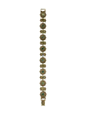 Antique Flower Bracelet Tennis Bracelet - BCJ10AGWL