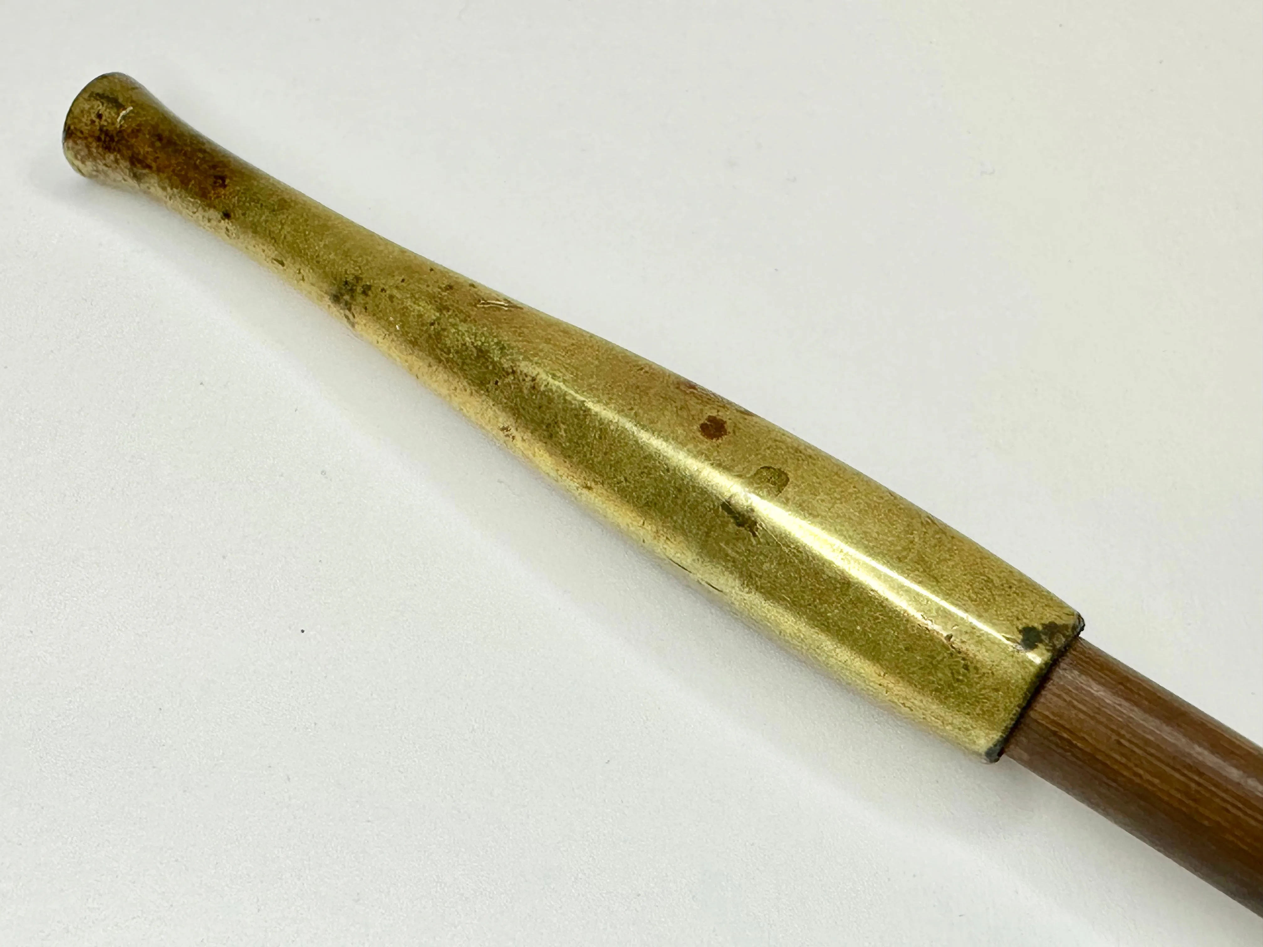 Antique Meiji Era c1890's Japanese Bronze Signed Kiseru 煙管 Good Draw 8.5"