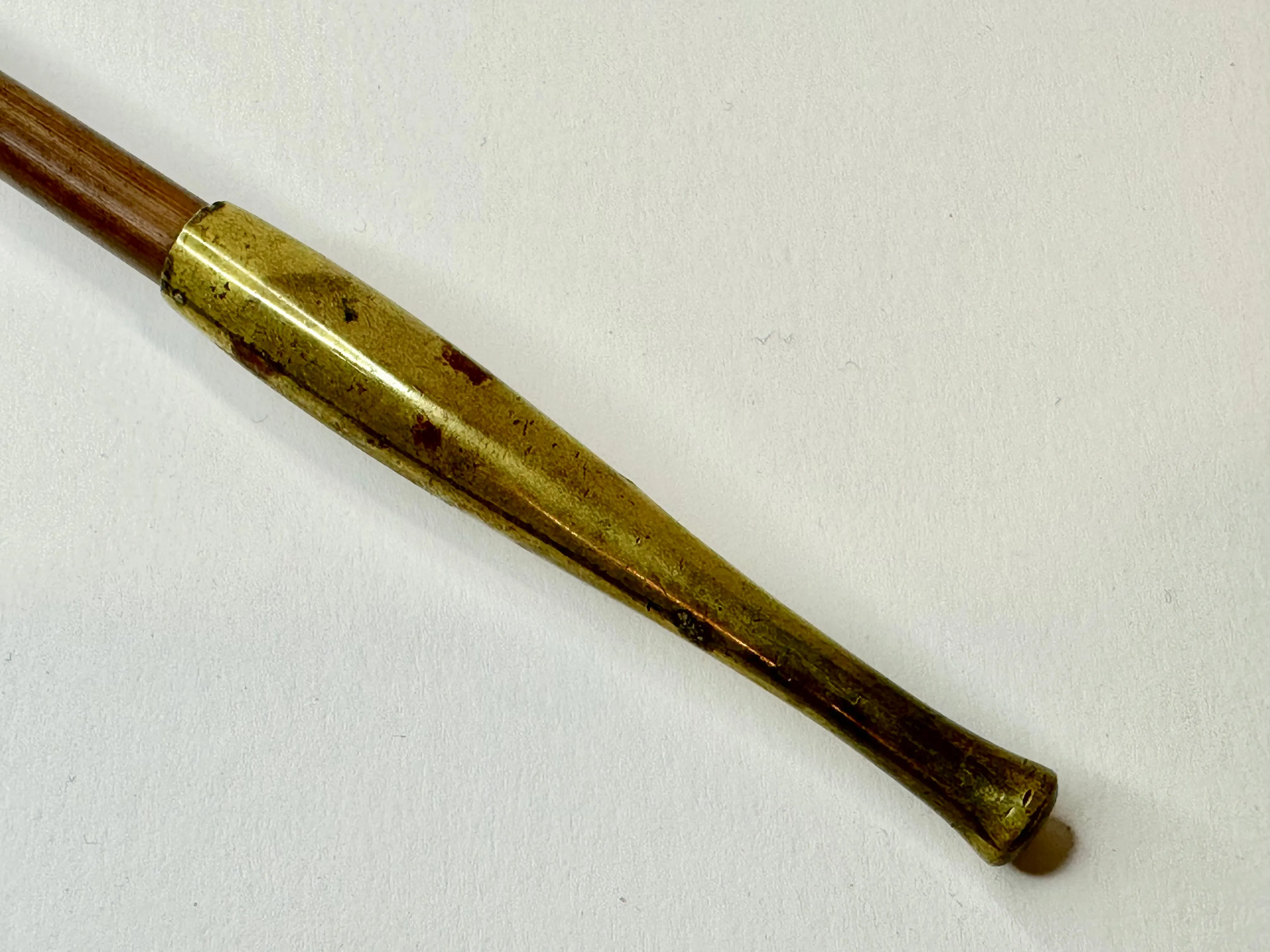 Antique Meiji Era c1890's Japanese Bronze Signed Kiseru 煙管 Good Draw 8.5"