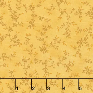 Avery Hill - Blue Branches Sunflower Yardage
