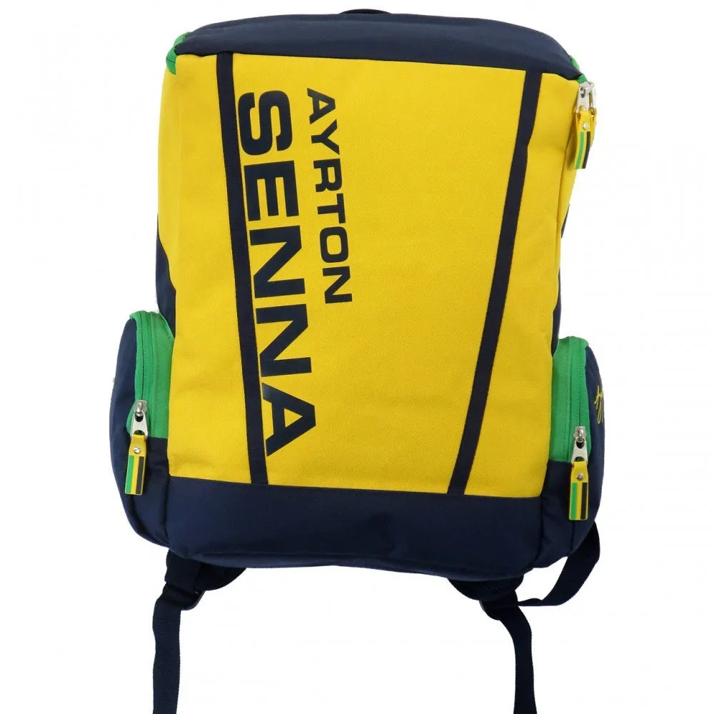 Ayrton Senna Backpack, Racing, 30x44x13 cm, Yellow, 2015