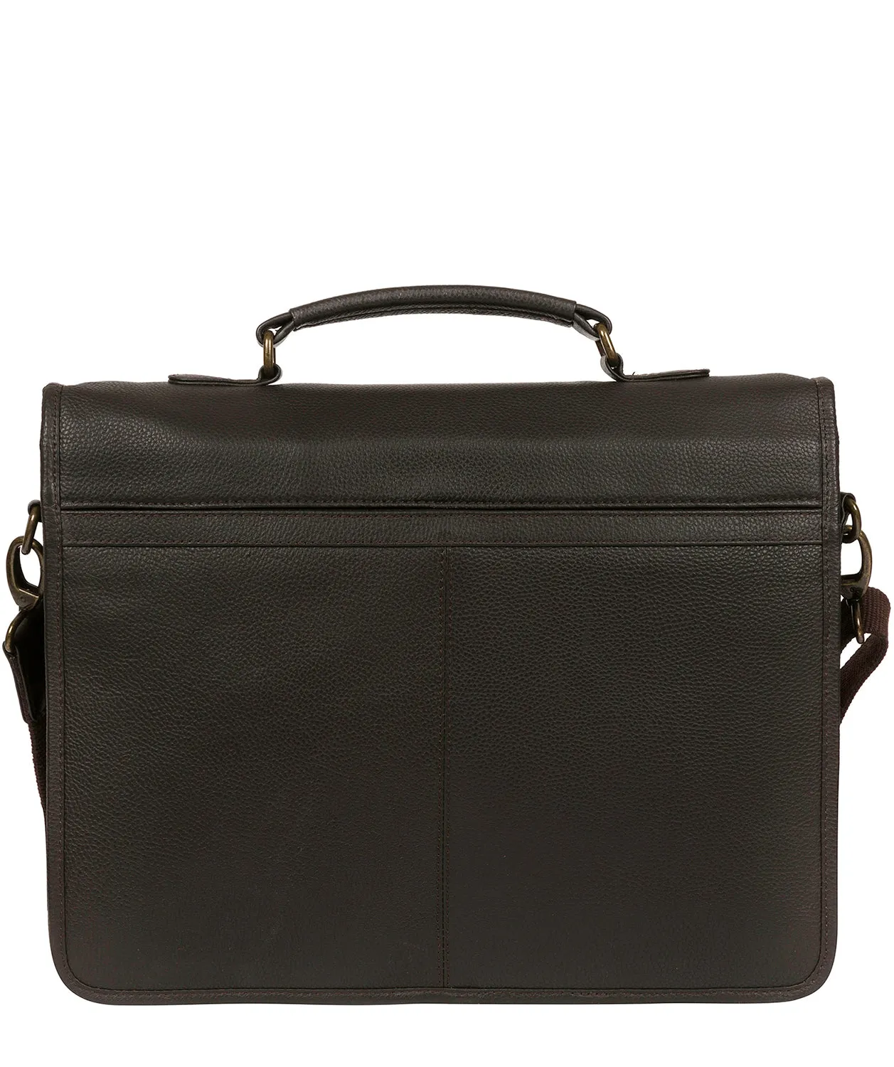 'Bank' Brown Leather Work Bag