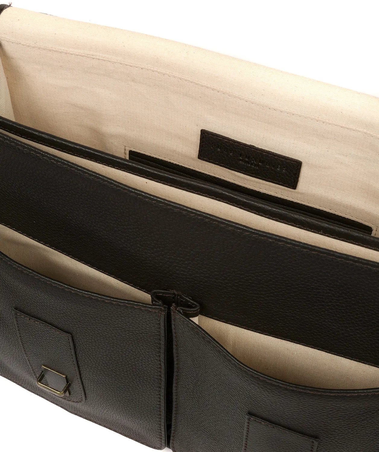 'Bank' Brown Leather Work Bag