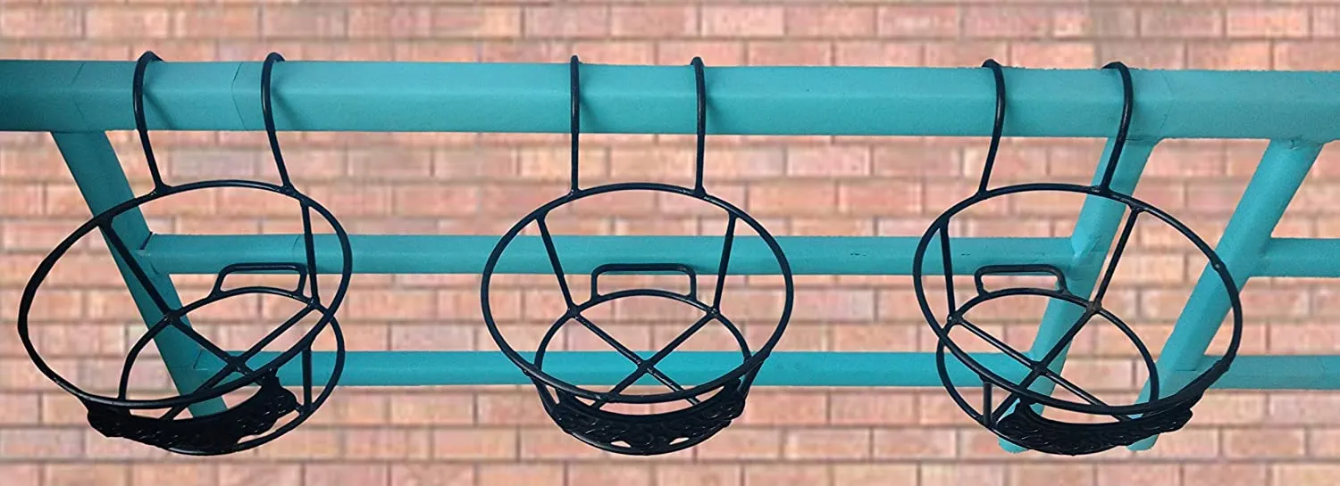 Basket Railing Planter Stand - 10"