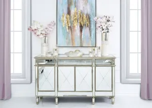 Beaumont 3-Drawer & 4-Door Mirrored Sideboard Range by Lina Home