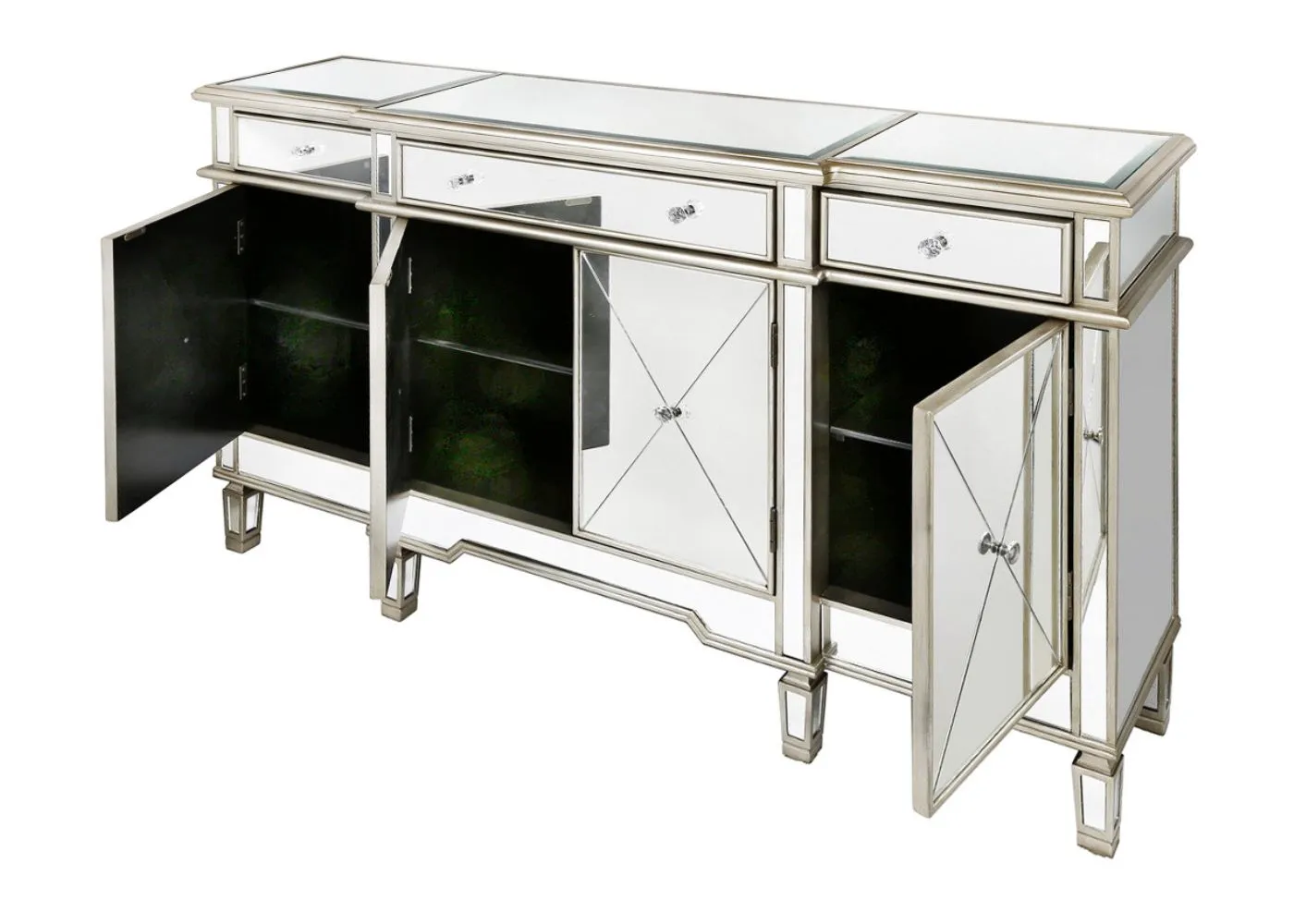 Beaumont 3-Drawer & 4-Door Mirrored Sideboard Range by Lina Home
