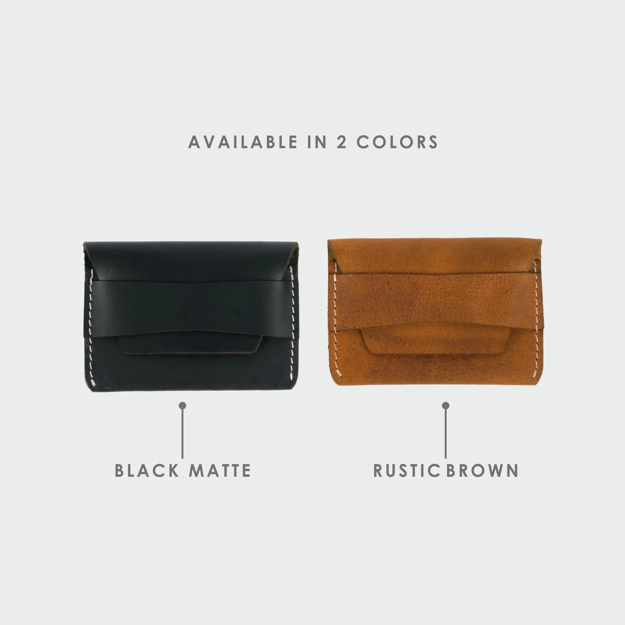 Black Leather Flap Wallet
