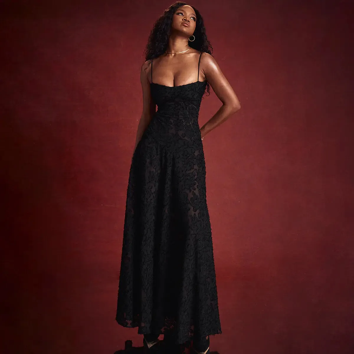 Black Spaghetti Strap Dress