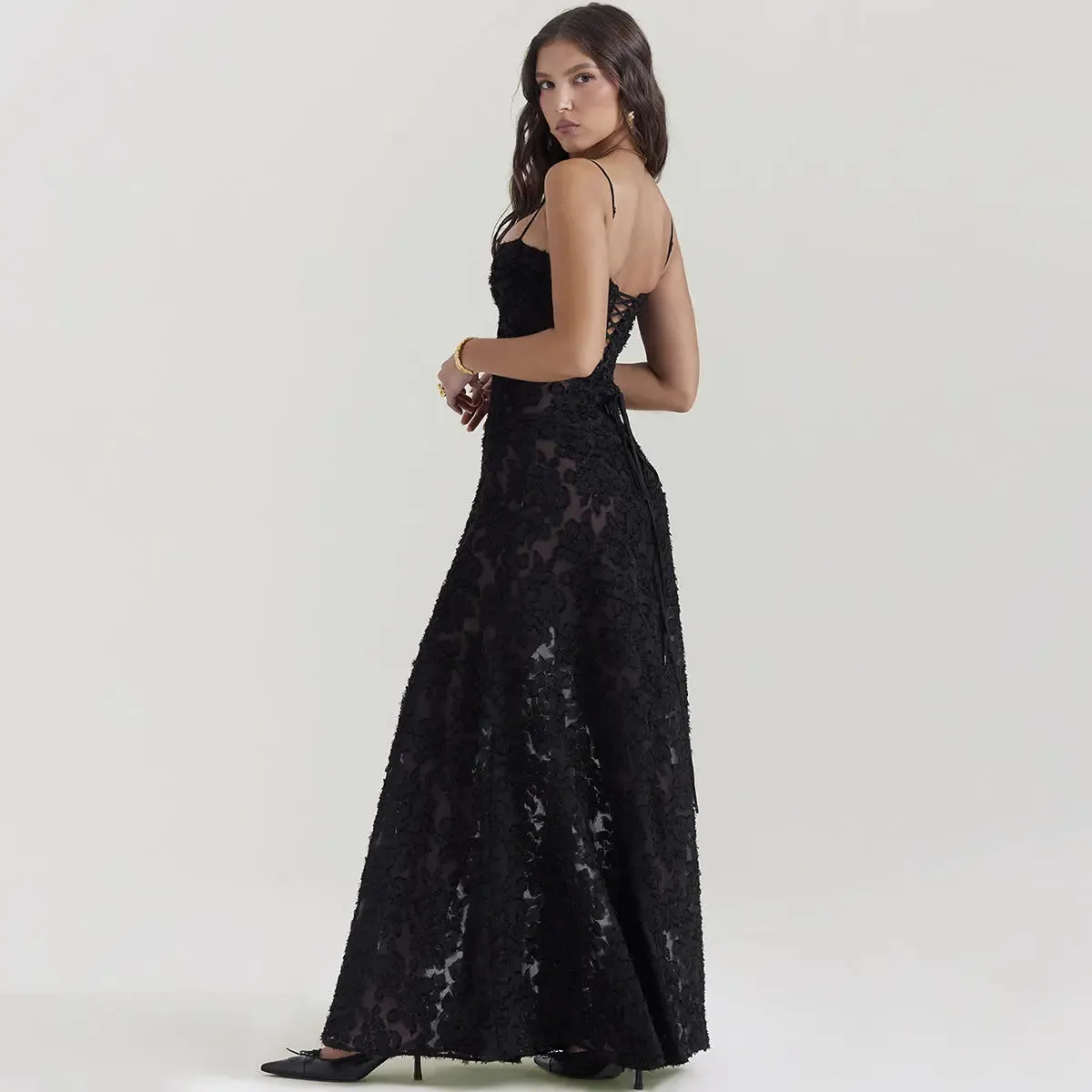 Black Spaghetti Strap Dress
