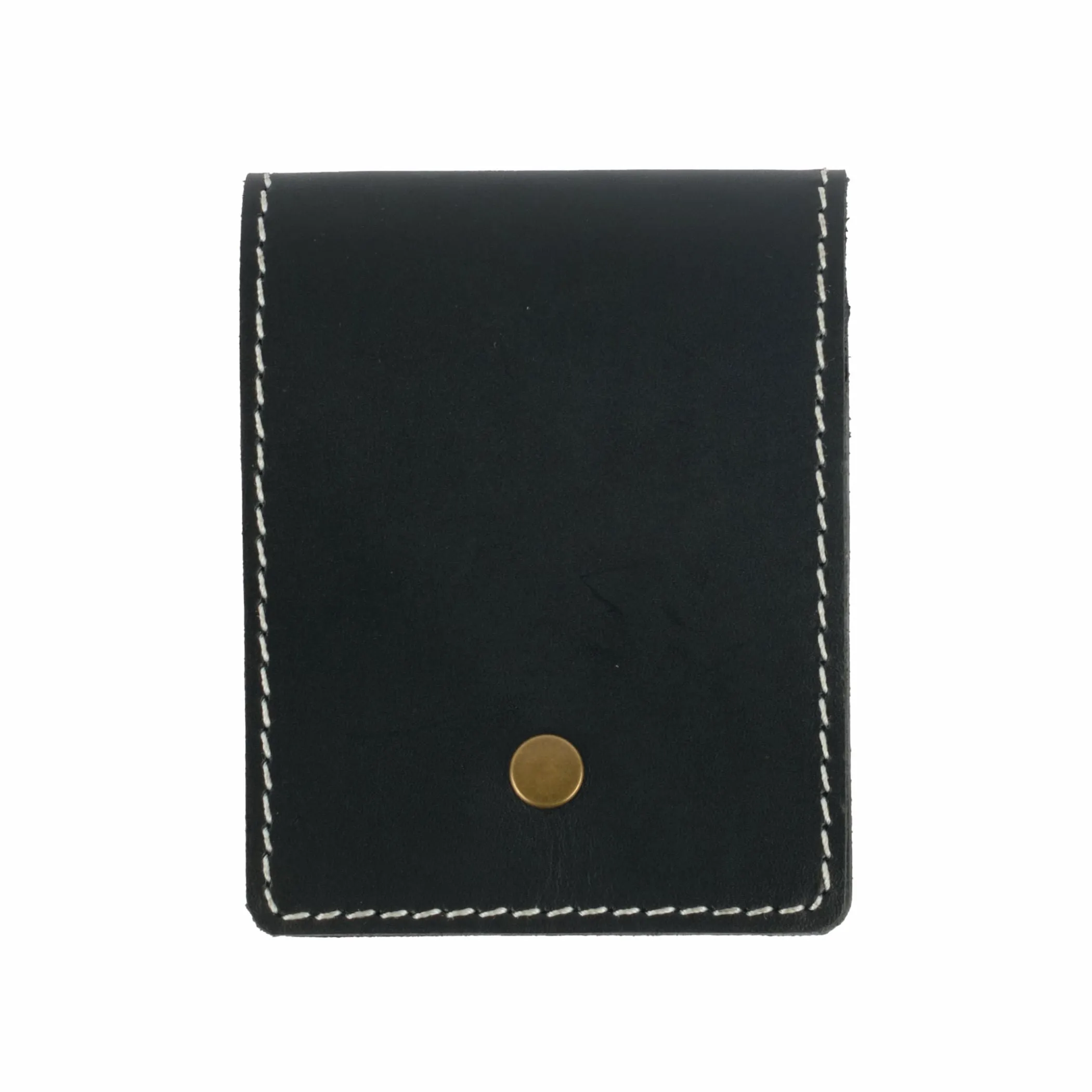 Black Vertical Bifold Slim Wallet
