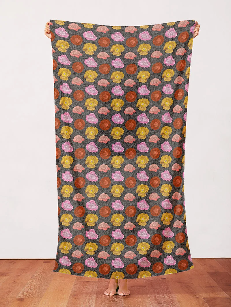 Blooming Polka Dot - Black