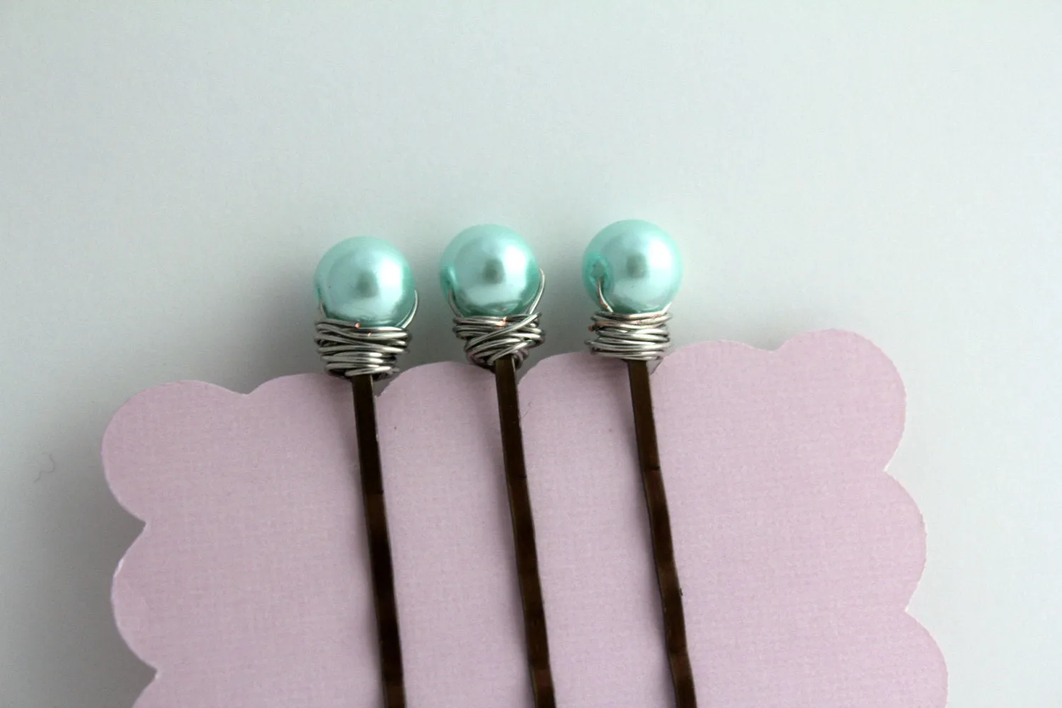 Blue Pearl Bobby Pin Set