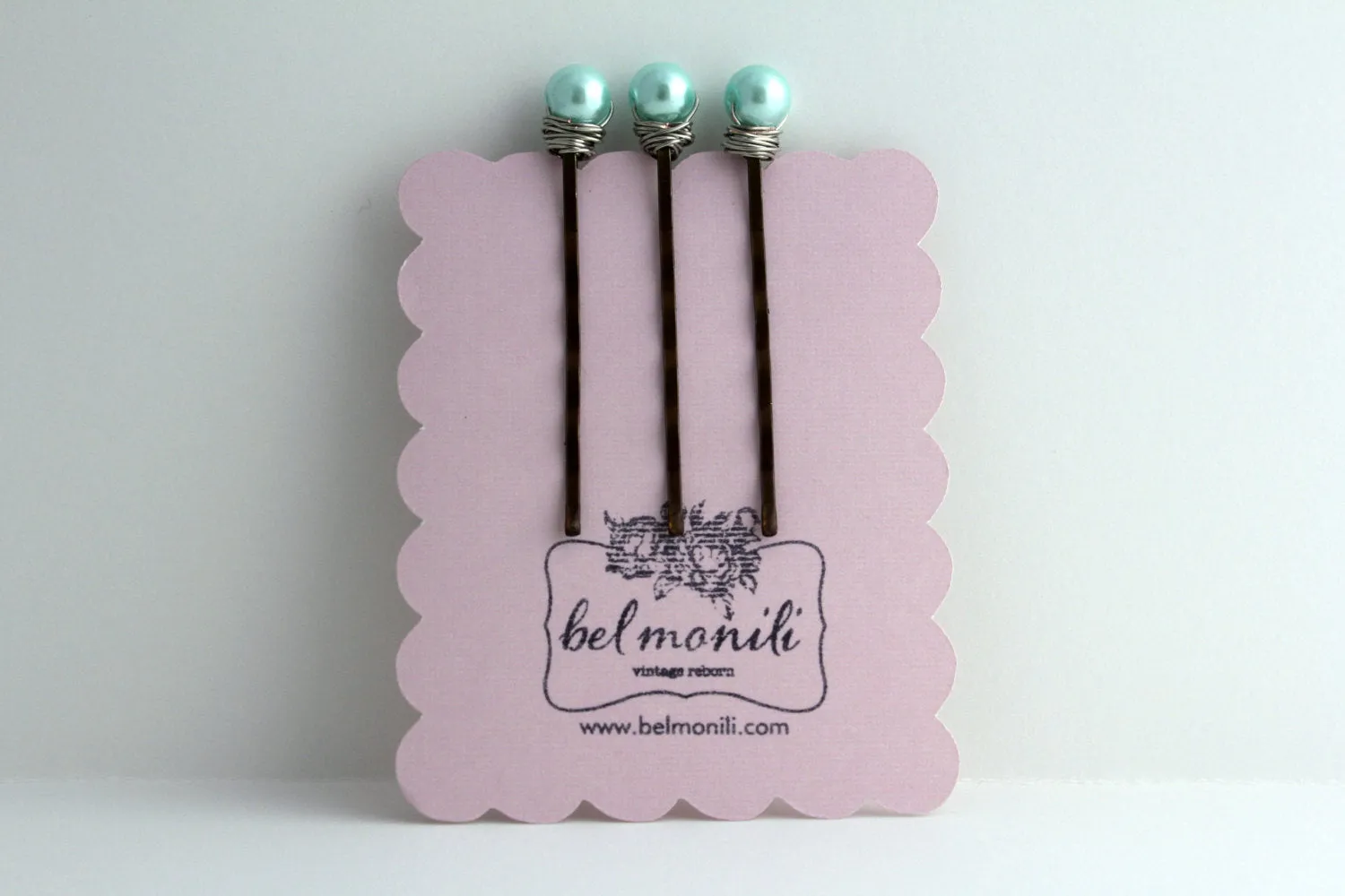 Blue Pearl Bobby Pin Set