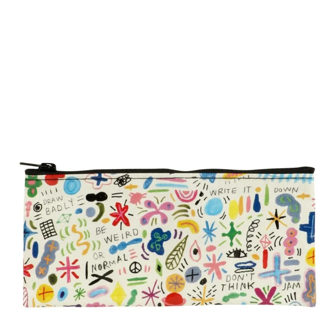 Blue Q Pencil Case Doodle Party