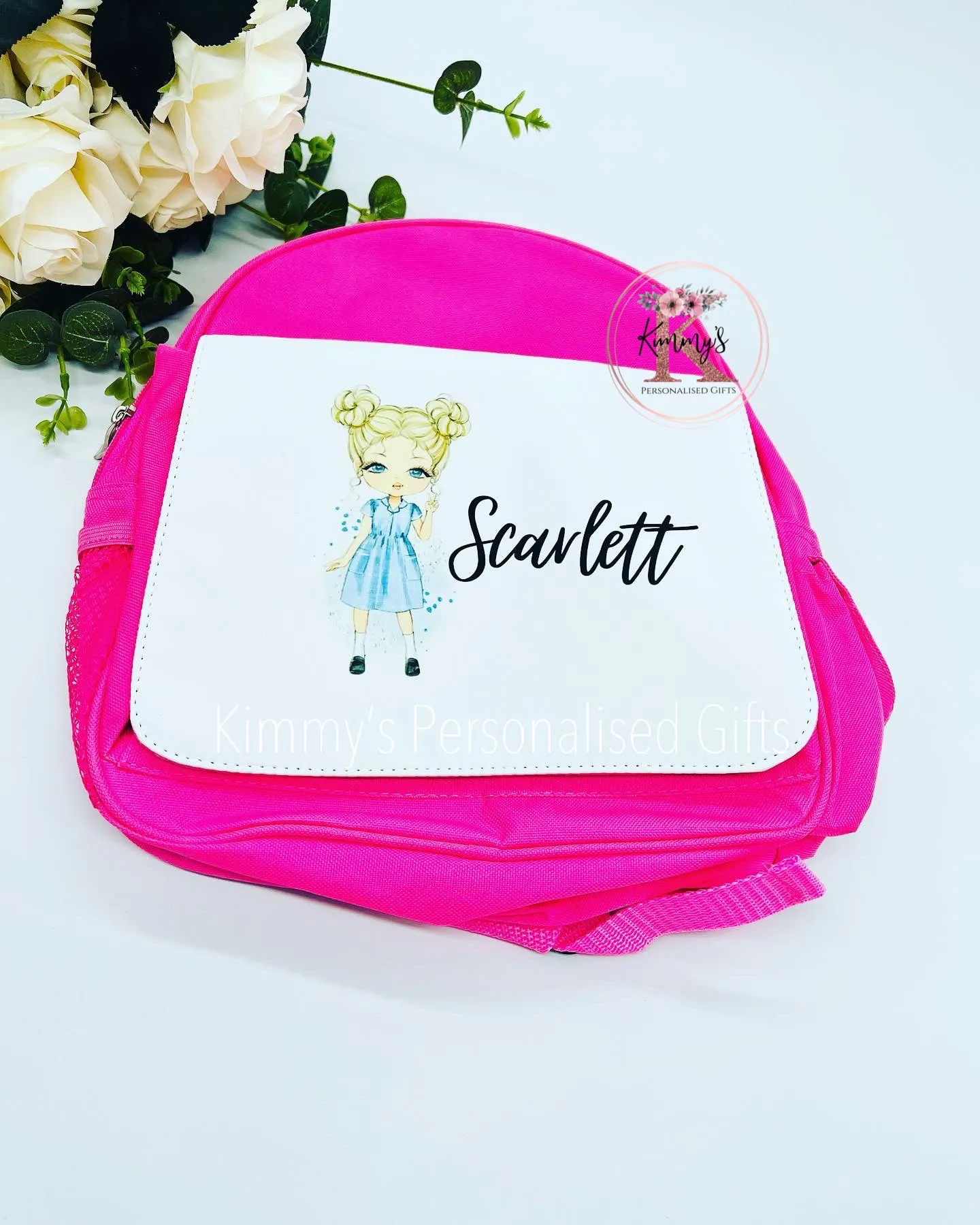 Blue School Girl Backpack