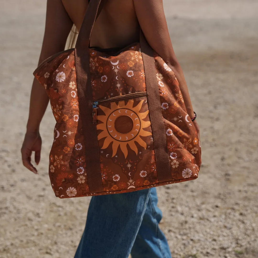 Boho Sun Brown Beach Bag