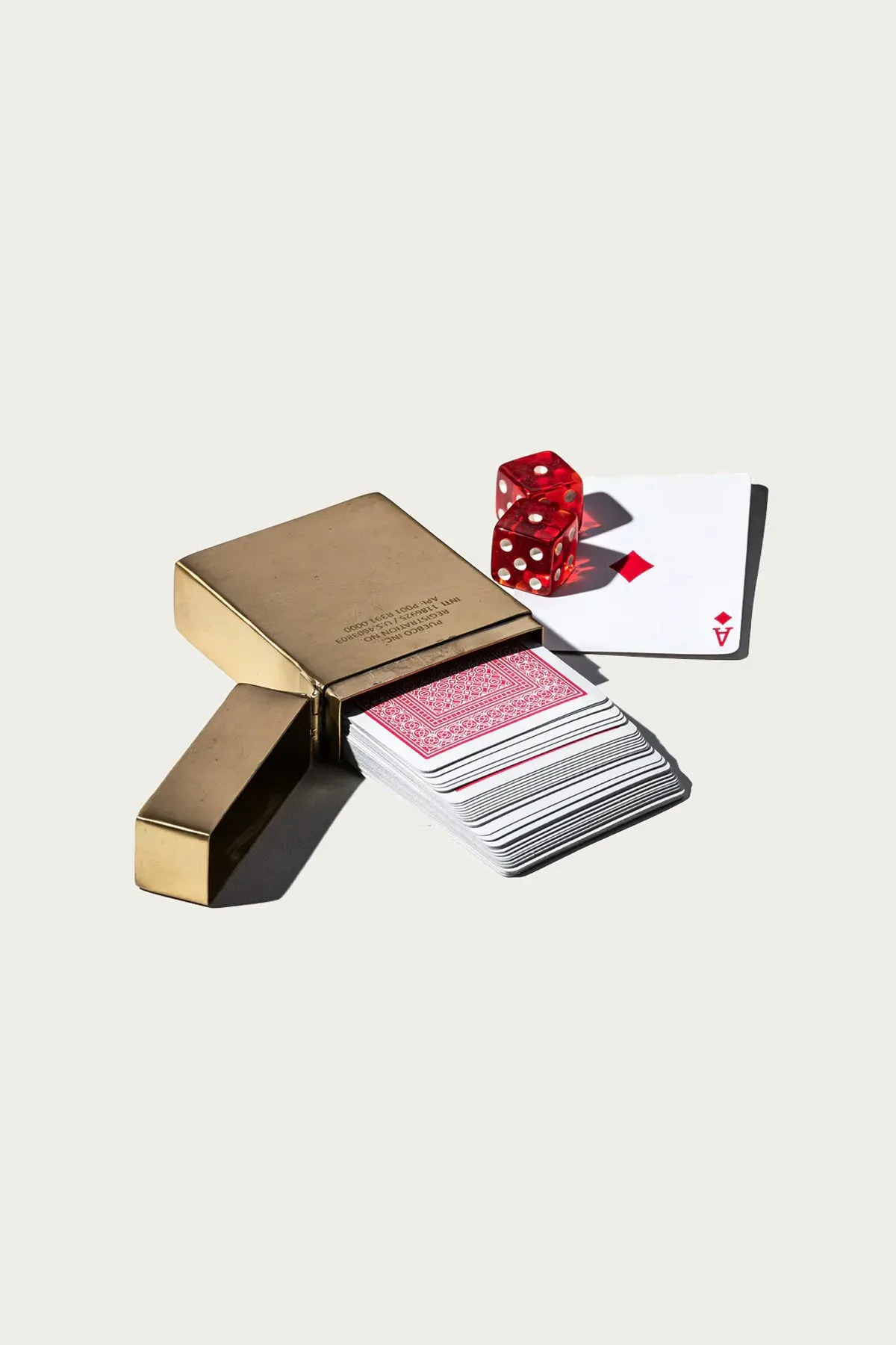 Brass Playing Card Case
