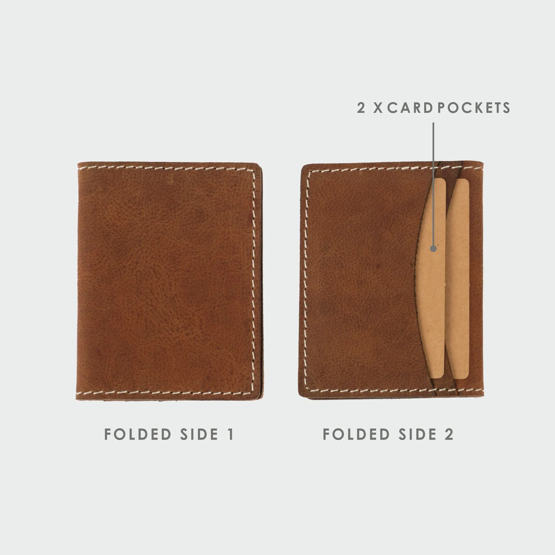Brown Bifold Card Wallet