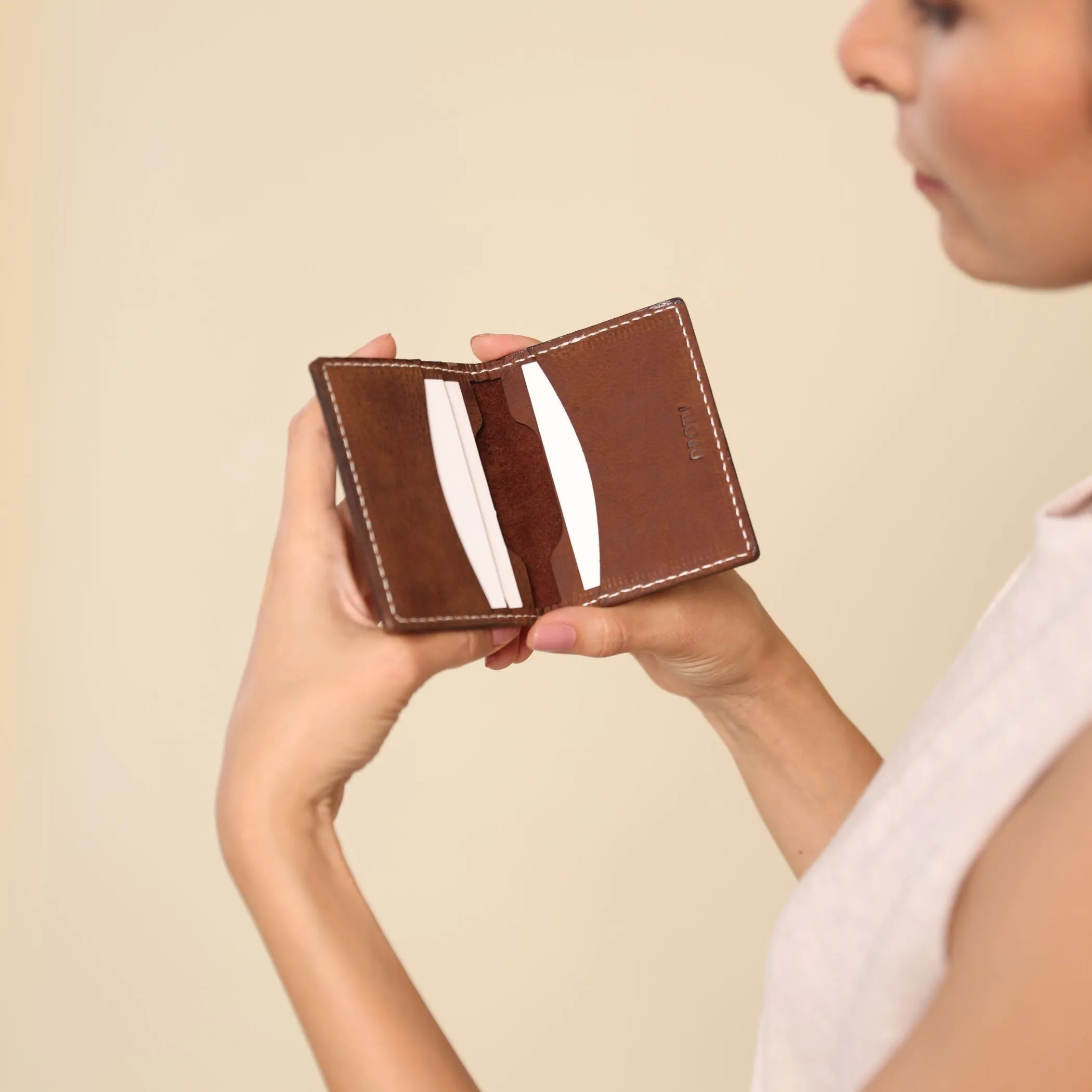 Brown Bifold Card Wallet