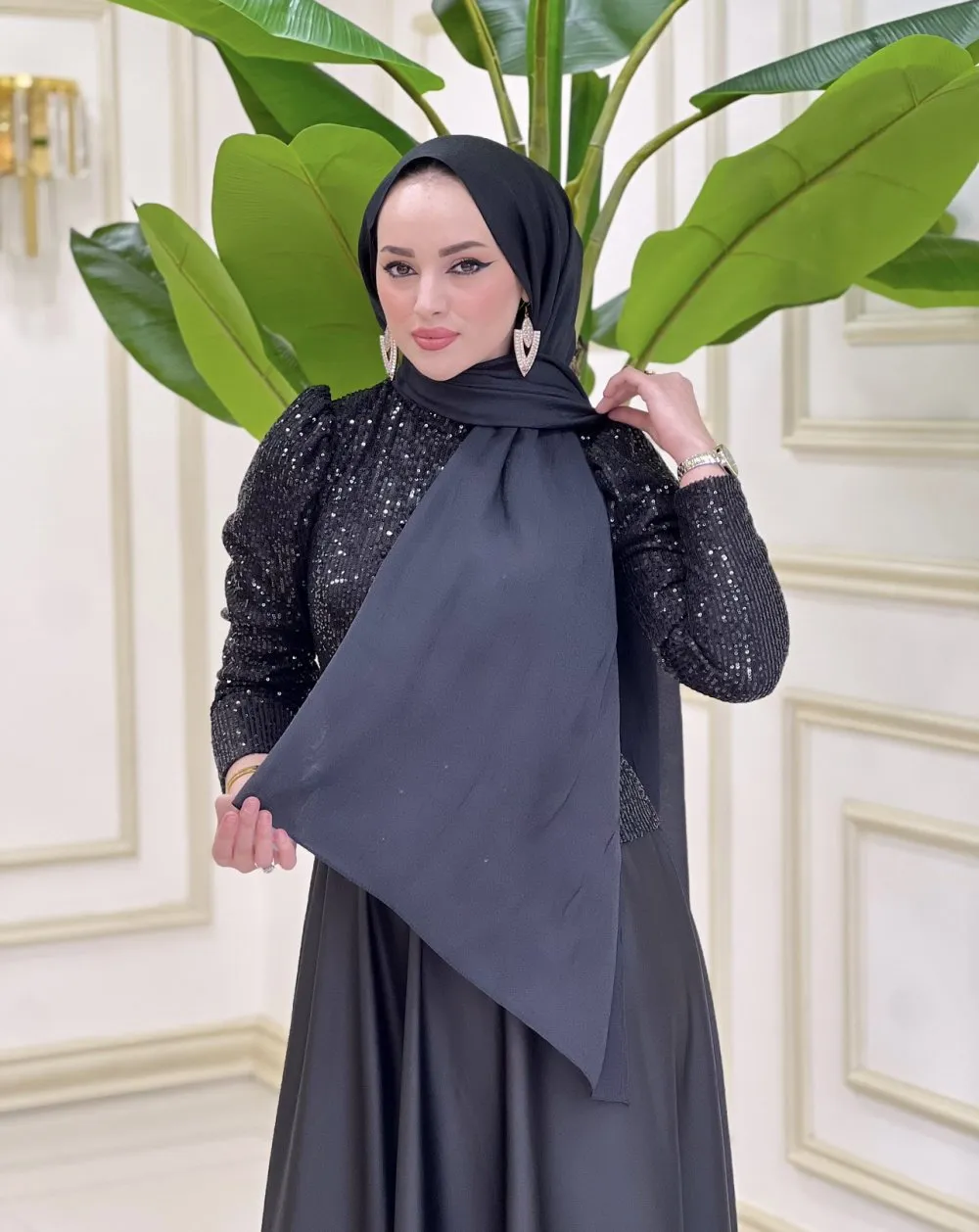btk kristal abiye şal