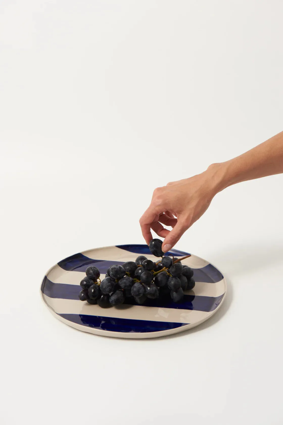 Cabana Blue Stripe Platter
