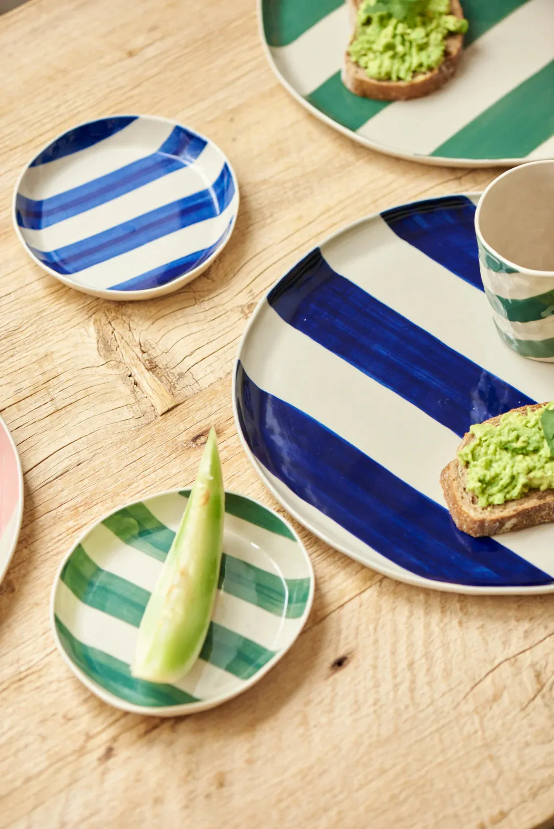 Cabana Blue Stripe Platter