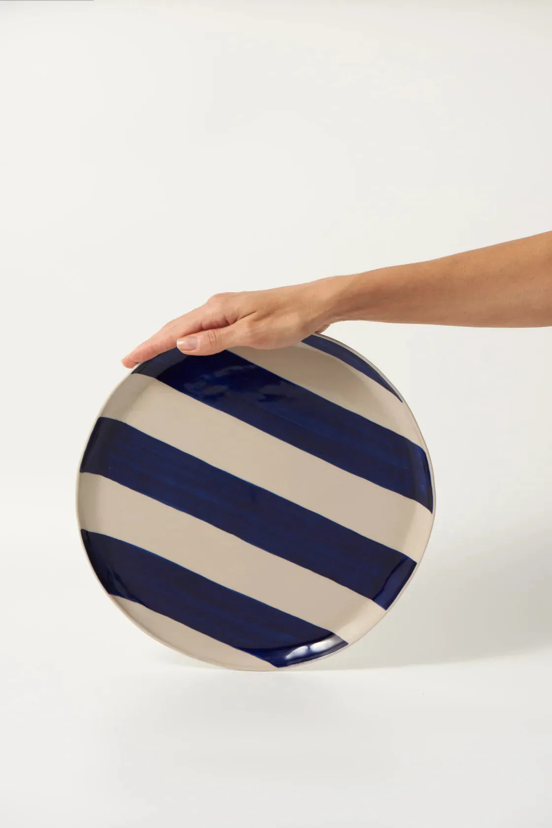 Cabana Blue Stripe Platter