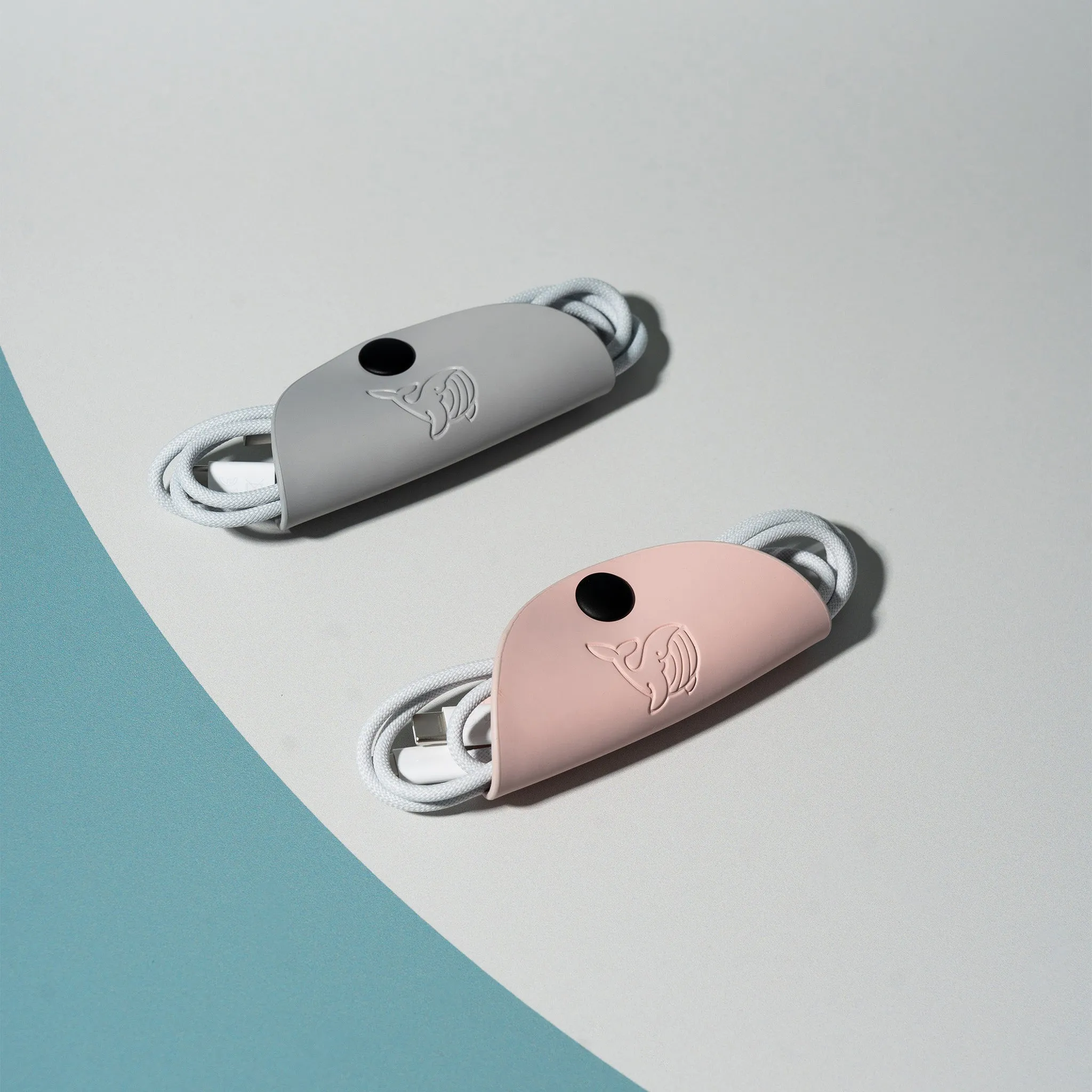 Cable Taco, Grey & Pink (2-pack)