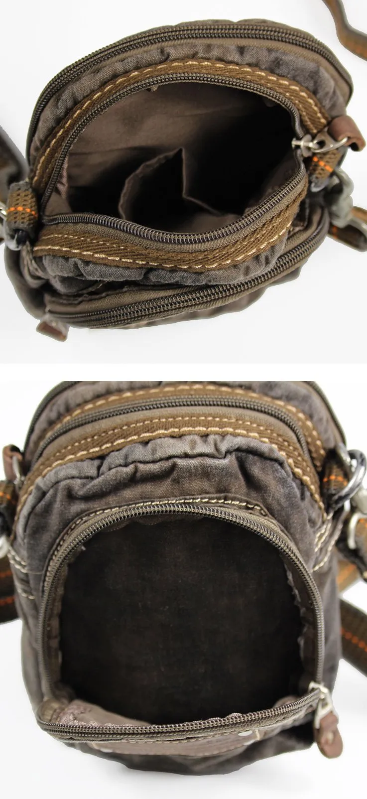 Canvas Black Mens Small Vertical Postman Bag Belt Pouch Messenger Bags Belt Bag For Men