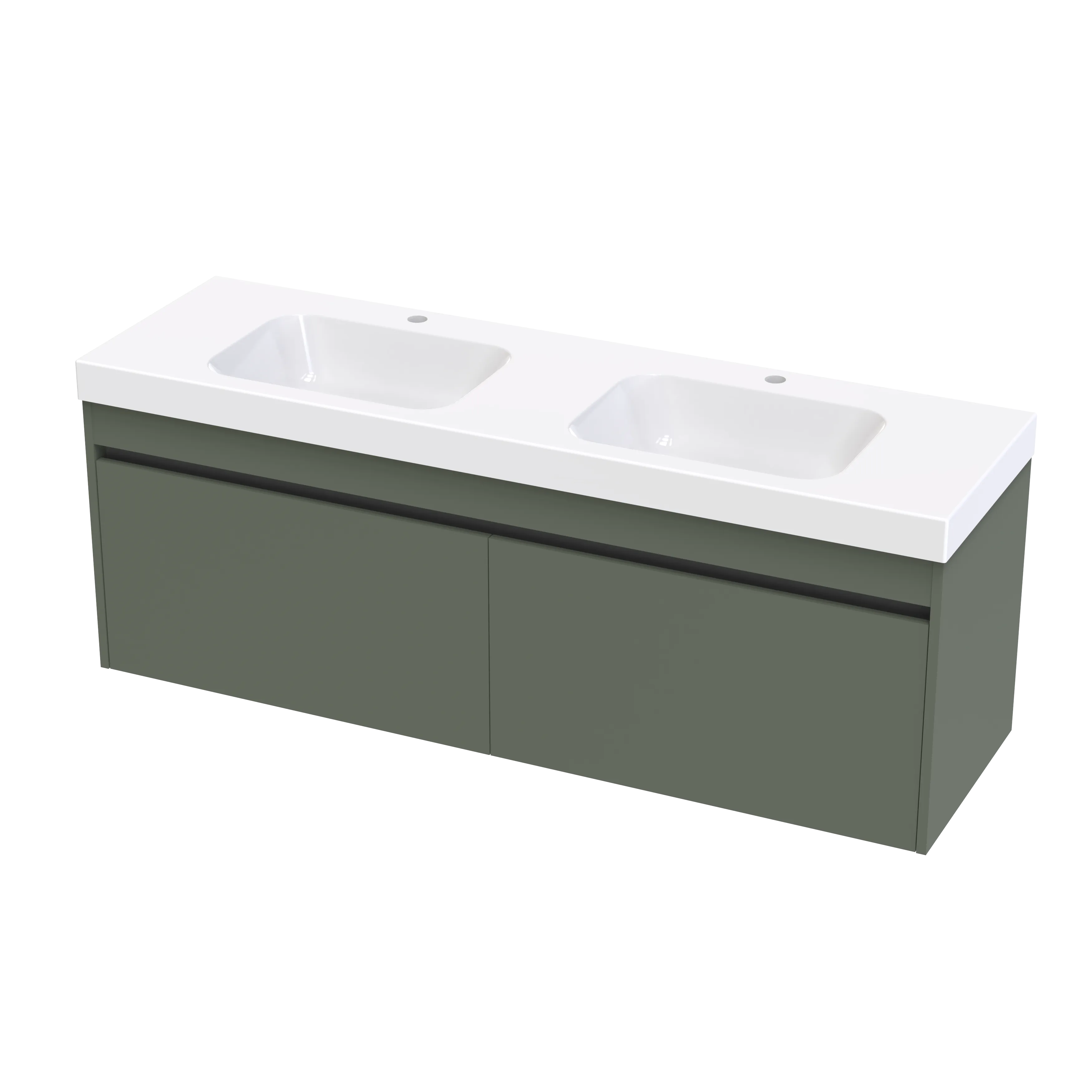 Cara Syrtari 1500 2 Drawer Double Basin Wall Vanity