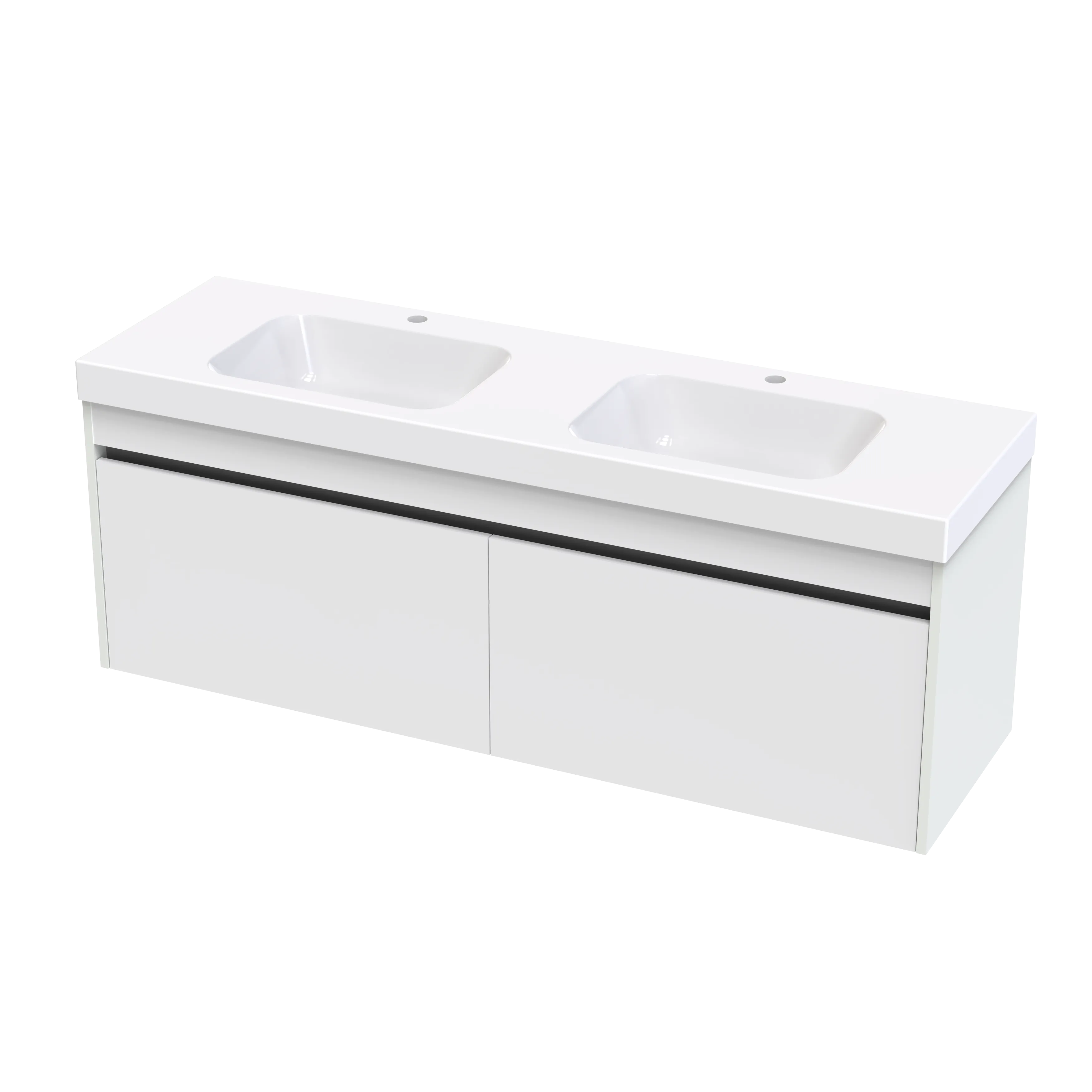 Cara Syrtari 1500 2 Drawer Double Basin Wall Vanity