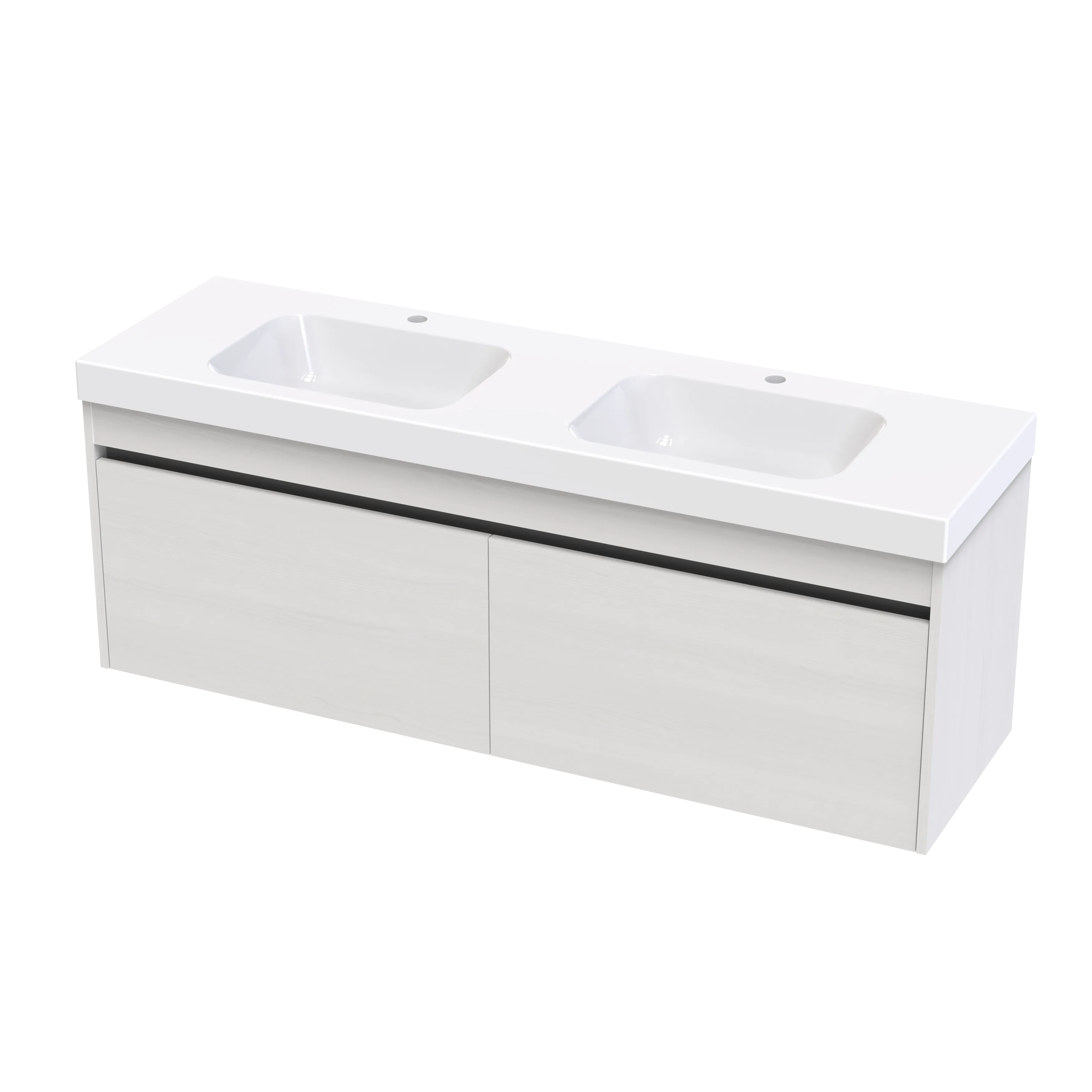 Cara Syrtari 1500 2 Drawer Double Basin Wall Vanity
