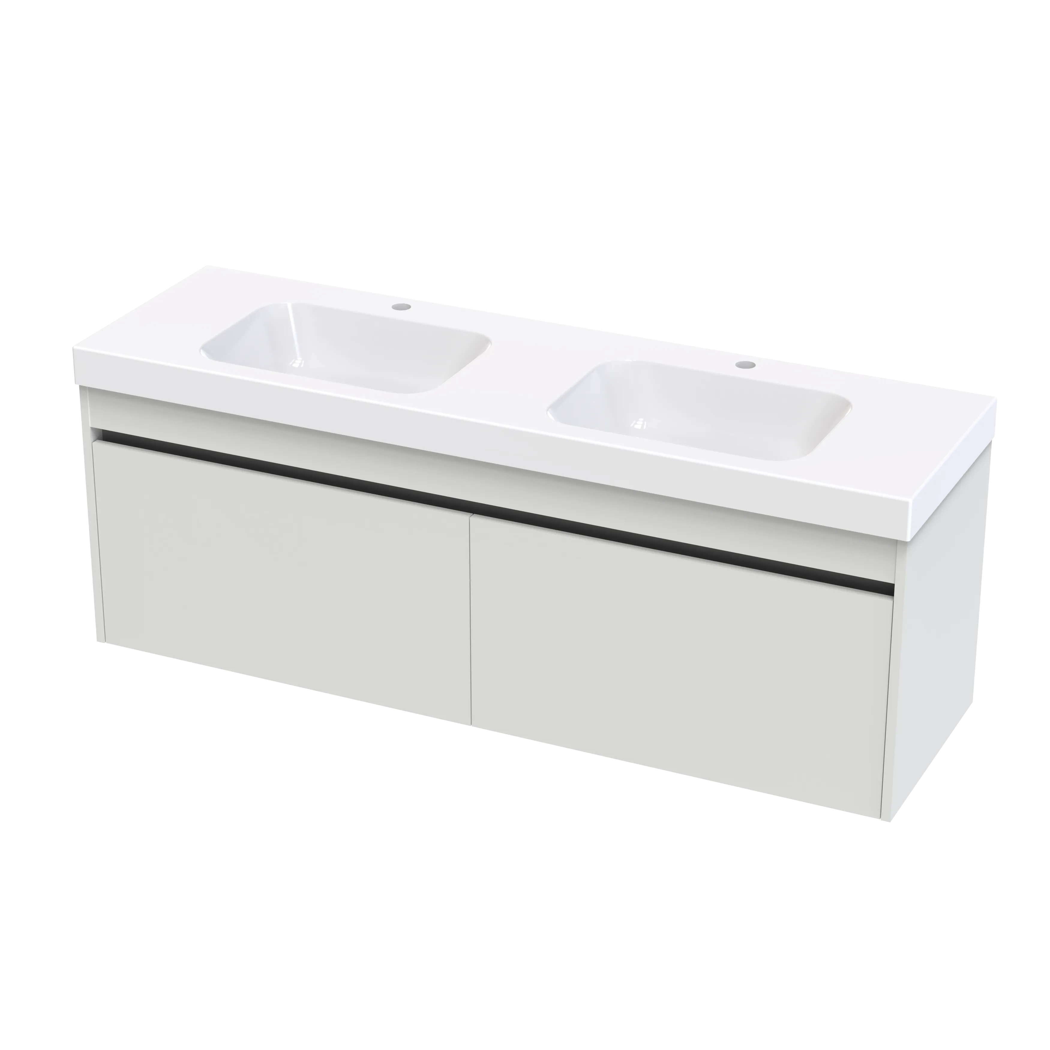 Cara Syrtari 1500 2 Drawer Double Basin Wall Vanity